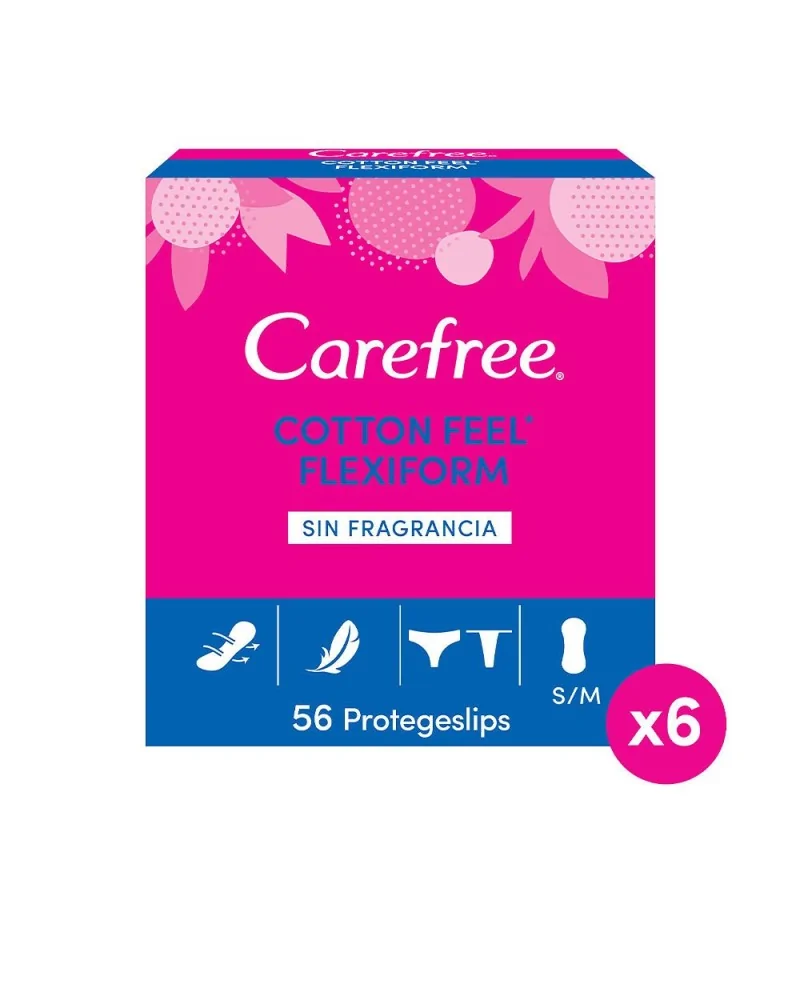 Carefree Flexiform Protector Cotton Sin Fragancia 56 Un