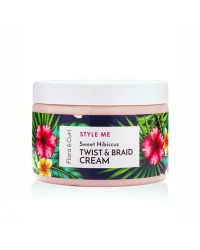 Flora And Curl Style Me Sweet Hibiscus Twist & Braid Cream 300ml