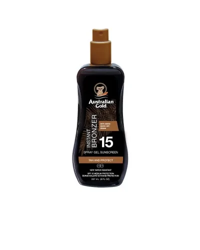 Australian Gold Sunscreen SPF15 Spray Gel With Instant Bronzer 237ml