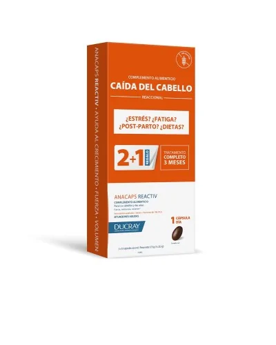 Ducray Anacaps Reativ Compemento Alimenticio Caída Del Cabello Reaccional 3 X 30 Un