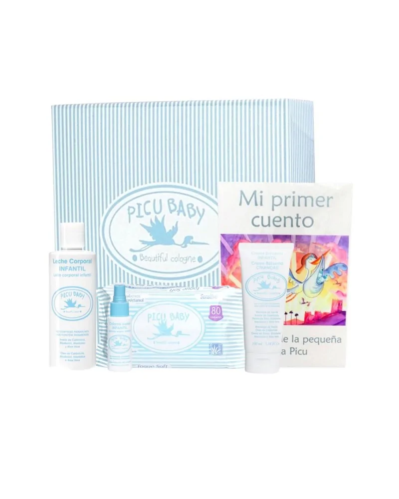 Picu Baby Infantil Caja Rayas Azul New Lote 5 Un