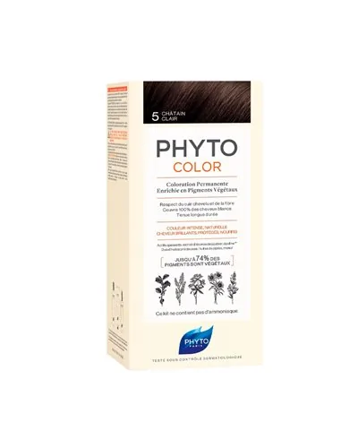 Phyto Hair Colour By Phytocolor 5 Light Brown 180g