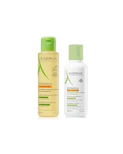 A-Derma Exomega Control Oil 500ml+Cream 400ml Set 2 Pieces