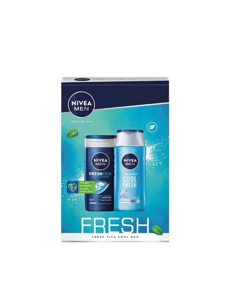 Nivea Men Fresh Gel De Baño 250ml Champu 250ml