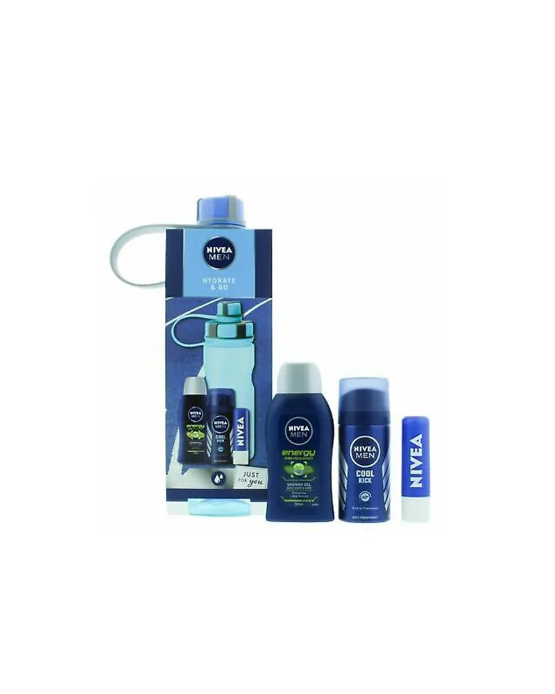 Nivea Hydrata y Go Shower Gel 50ml Desodorante 35ml Balsamo Labial