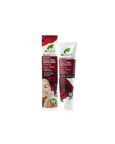 Dr. Organic Rose Of Damascus Creamy Facial Cleanser 150ml