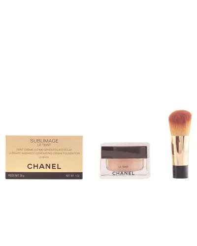 Chanel Sublimage Le Teint Teint Crème #B20 Pot En Verre Et Pinceau