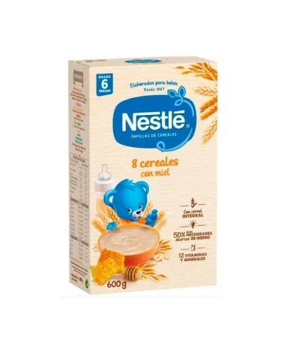 Nestlé Papilla 8 Cereales #Miel 600 Gr