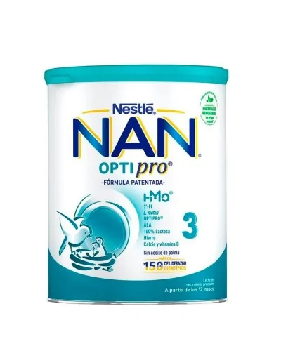 Nan Optipro 3 Leche De Crecimiento Premium Promo 2 X 600 Gr